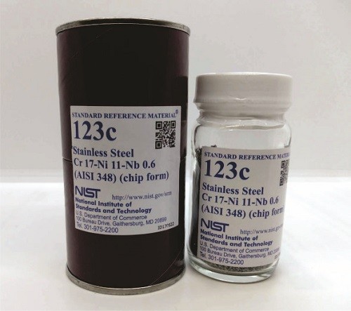 SRM 123c 不銹鋼，Cr-Ni-Nb(AISI 348)標(biāo)準(zhǔn)品