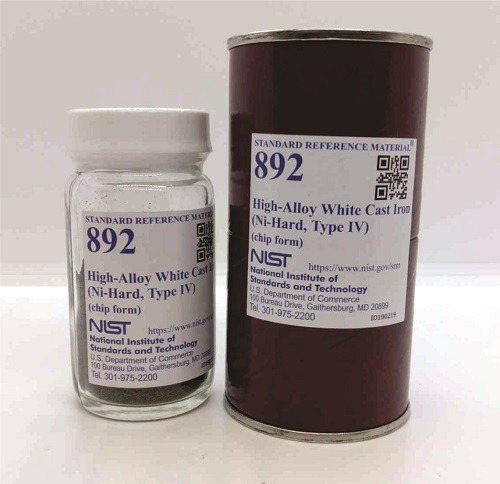 SRM 892  高合金白口鑄鐵(鎳硬，IV型)標準品