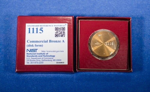 SRM 1115   光學(xué)發(fā)射和X射線光譜分析的商業(yè)青銅標(biāo)準(zhǔn)品