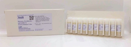 SRM 3668  冷凍人尿中的汞、高氯酸鹽和碘化物標準品