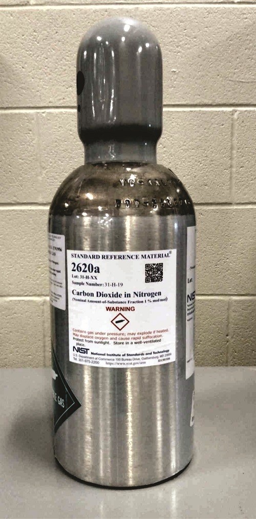 SRM 2620a  氮中二氧化碳(公稱量-物質(zhì)分?jǐn)?shù)1%mol/mol)