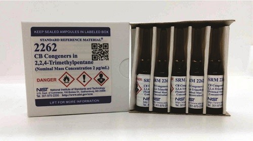 SRM 2262  2，2，4-三甲基戊烷中的氯化聯(lián)苯同系物標(biāo)準(zhǔn)品(標(biāo)稱質(zhì)量濃度為2μg/mL)