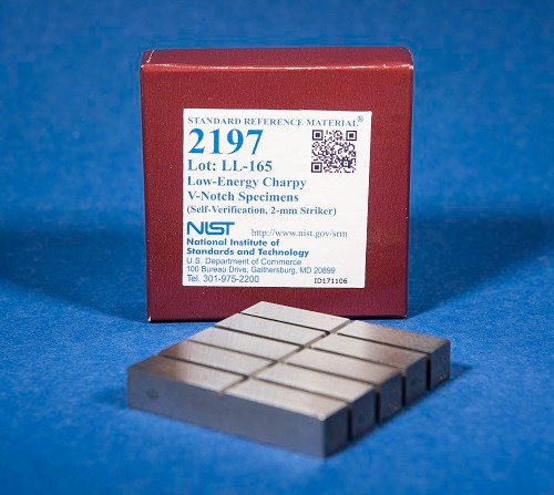 SRM 2197  低能量Charpy V-缺口樣本(自驗(yàn)證，2毫米射手)