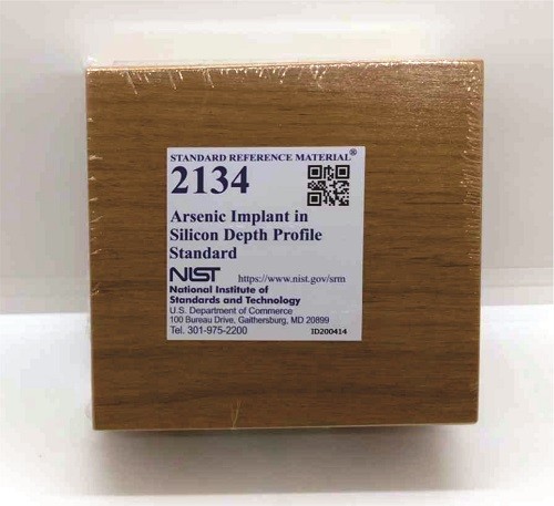 SRM 2134  硅深度剖面標(biāo)準(zhǔn)中的砷植入標(biāo)準(zhǔn)品